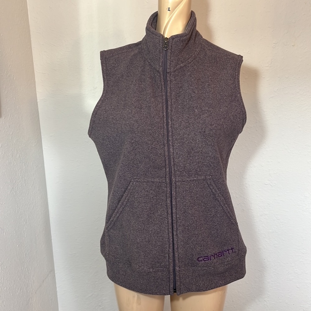 Carhartt vest zip up women’s small purple EUC